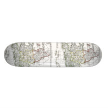 1806 Map - L'Angleterre Skate Board Decks