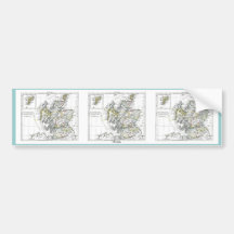 1806 Map - L'Ecosse Bumper Sticker