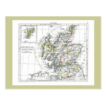 1806 Map - L'Ecosse Post Cards