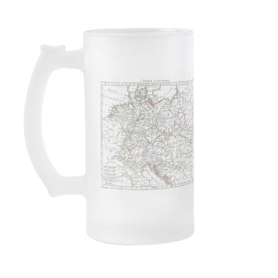 1806 Map - L'Empire d'Allemagne Mugs by ZephyrusBooks