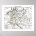 1806 Map - L'Empire d'Allemagne posters