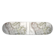 1806 Map - L'Irlande Custom Skateboard