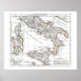 1806 Map - L'Italie 2e Feuille Poster