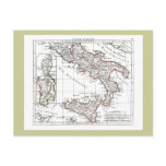 1806 Map - L'Italie (Sud) postcards