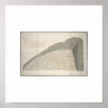 1810 Rosetta Stone Heiroglyphs Picture Posters