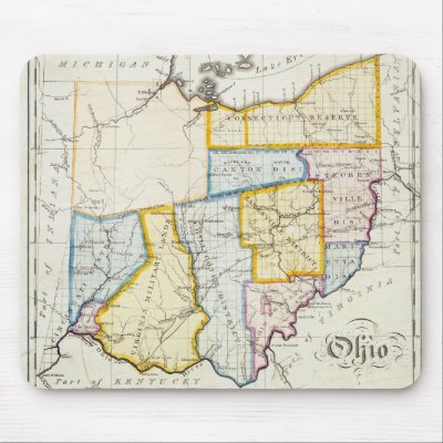 1812 Ohio Map Mousepad by ohiohistory
