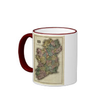 1813 Ireland Map by John Pinkerton Coffee Mugs