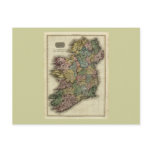1813 Ireland Map by John Pinkerton