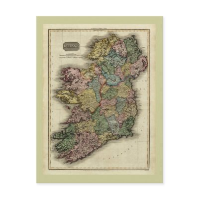 1813 Ireland Map by John Pinkerton by ZephyrusBooks