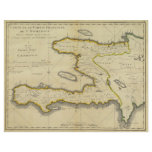1814 Haiti Map by Mathew Carey