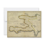 1814 Haiti Map by Mathew Carey