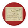 1814 Haiti Map by Mathew Carey