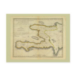 1814 Haiti Map by Mathew Carey