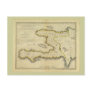 1814 Haiti Map by Mathew Carey