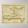 1814 Haiti Map by Mathew Carey