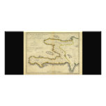 1814 Haiti Map by Mathew Carey rack cards
