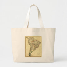 1817 Map of South America Bags