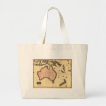 1818 Australasia  Map - Australia, New Zealand Canvas Bag