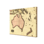 1818 Australasia  Map - Australia, New Zealand Gallery Wrapped Canvas