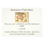 1818 Australasia Map - Australia, New Zealand Custom Invite