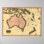 1818 Australasia  Map - Australia, New Zealand