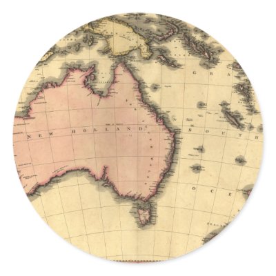 1818 Australasia  Map - Australia, New Zealand by ZephyrusBooks