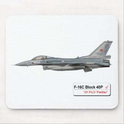 181 FILO Panther F-16 Falcon Mouse Pad by peter_pan03