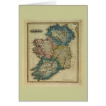 1823 Ireland map by Lucas Fielding Jr Card