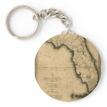 1823 Map of Florida Key Chains