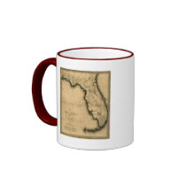 1823 Map of Florida Coffee Mugs