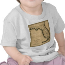 1823 Map of Florida Tee Shirts