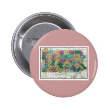 1829 Pennsylvania Map Pin