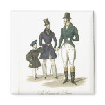 1836 mens fashion fridge magnet