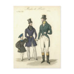 1836 mens fashion post cards