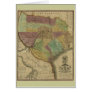 1837 Texas Map with Parts of the Adjoining States Cards