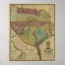1837 Texas Map with Parts of the Adjoining States Print