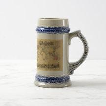 1850’s Map of British Empire Throughout the World Mugs