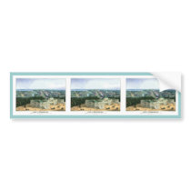 1852 Colour Lithograph - View of Washington Bumper Sticker