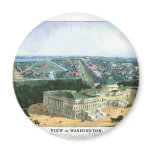 1852 Colour Lithograph - View of Washington Magnet