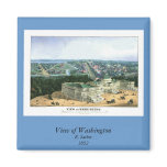 1852 Colour Lithograph - View of Washington Fridge Magnets