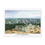 1852 Colour Lithograph - View of Washington Post Cards