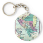 1856 Government Map of Nicaragua by A.H. Jocelyn keychains