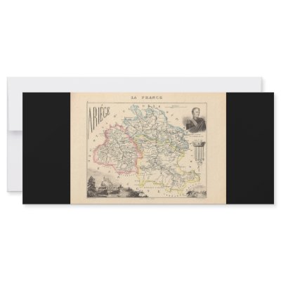 1858 Map of Ariege Department, France by ZephyrusBooks