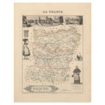 1858 Map of Mayenne Department, France Custom Flyer