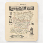 1858 Map of Mayenne Department, France