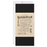 1858 Map of Mayenne Department, France Custom Rack Card