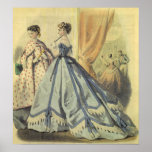 1860s Fashion Print