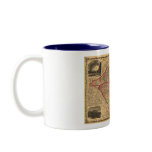 1861 North Carolina and South Carolina Map Coffee Mugs