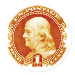 1869 Benjamin Franklin Stamp