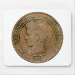 1871 French 10 Centime mousepad
